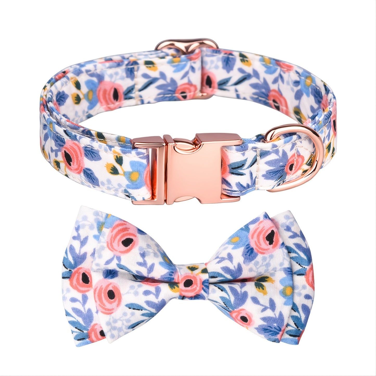 Sweet Girl Dog Collar, Bow, and Flower