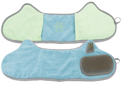 Microfiber Drying Towel with Brush