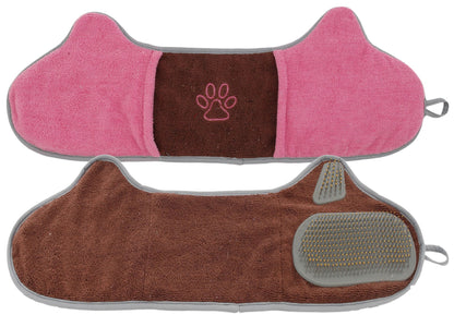 Microfiber Drying Towel with Brush